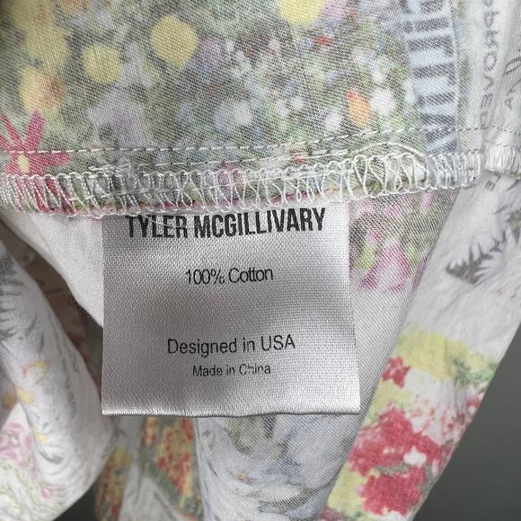 Tyler McGillivary Seed Packet Floral Mini Dress Size Small - Picture 9 of 11